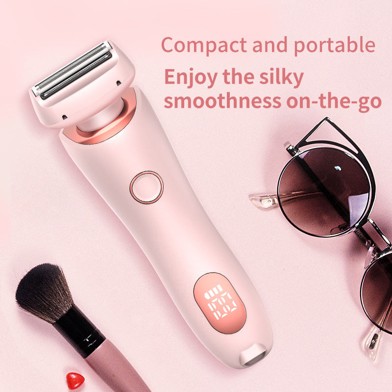“2-In-1 USB Rechargeable Hair Remover & Epilator – Smooth Shave for Face, Body, and Bikini”